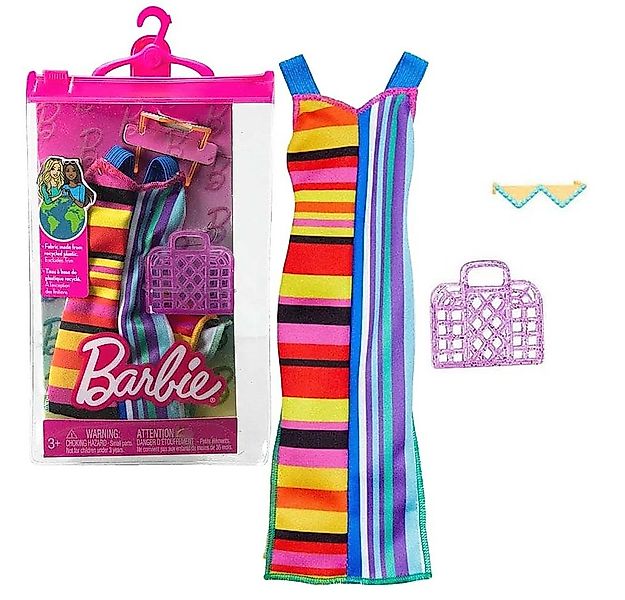 Barbie Puppenkleidung Colorful Stripes Barbie Puppen-Kleidung Mattel Trend günstig online kaufen