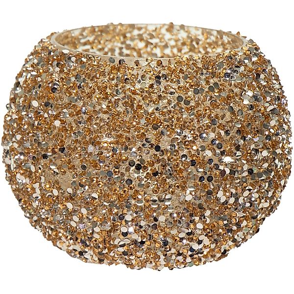 Mega Collections Pflanzgefäß Strass Ø 11 cm x 8,5 cm Gold günstig online kaufen