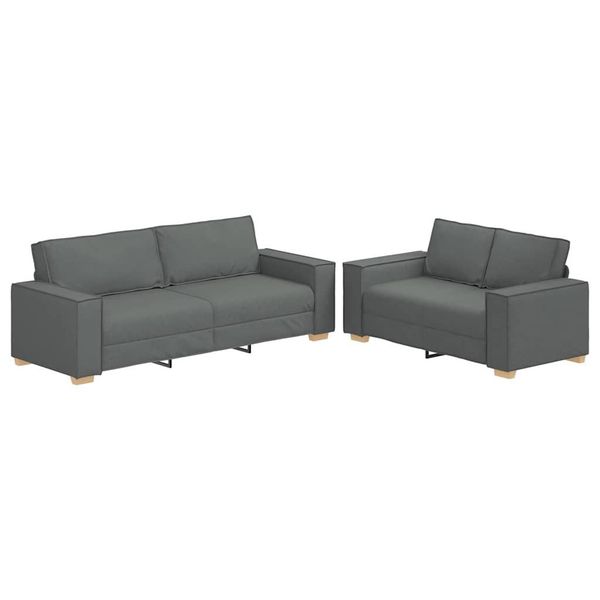vidaXL Sofa 2-tlg. Sofagarnitur mit Kissen günstig online kaufen