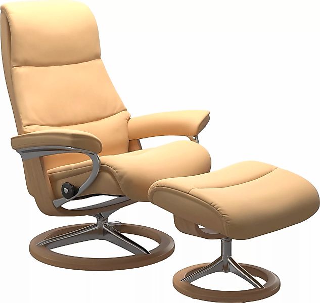 Stressless Relaxsessel "View", (Set, Relaxsessel mit Hocker), mit Signature günstig online kaufen