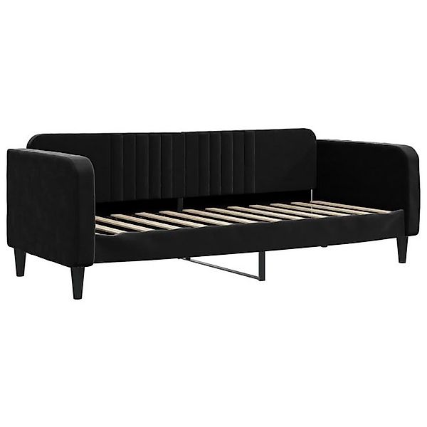 vidaXL Bett, Tagesbett Schwarz 80x200 cm Samt günstig online kaufen