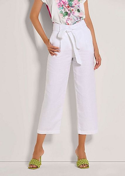 MADELEINE Bügelfaltenhose Kurzgröße: Leinenhose mit Bund- und Bügelfalten günstig online kaufen