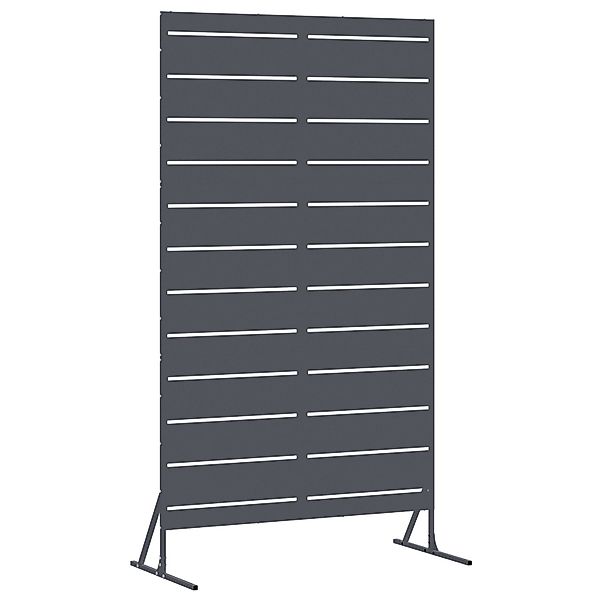 vidaXL Gartenzaun Stahlzaunpanel Anthrazit Stahl Mittel günstig online kaufen