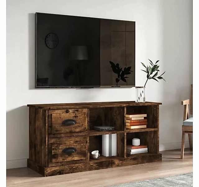 furnicato TV-Schrank Räuchereiche 102x35,5x47,5 cm Holzwerkstoff günstig online kaufen