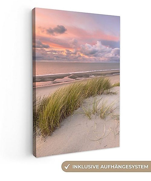 OneMillionCanvasses® Leinwandbild Strand - Meer - Dünen - Niederlande - Ros günstig online kaufen