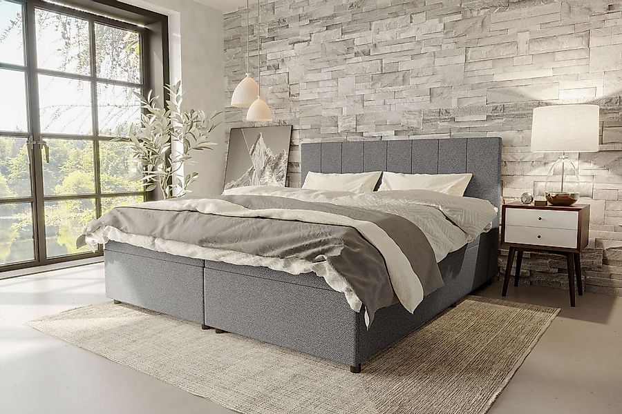 99rooms Boxspringbett Kira (Schlafzimmerbett, Bett), 140/160/180/200x200 cm günstig online kaufen