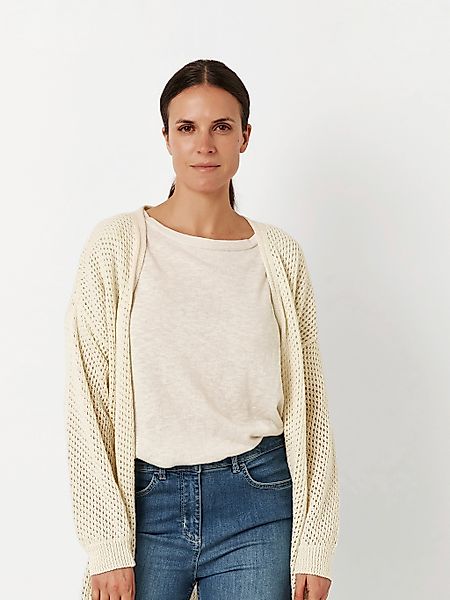 TONI Cardigan "Hilla", in offener Form aus Lochstrick günstig online kaufen