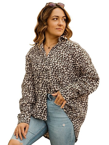 hutch&putch Langarmbluse Musselin Oversize Bluse - günstig online kaufen