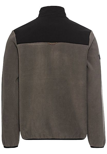 camel active Strickjacke Fleecejacke mit Stehkragen aus recyceltem Material günstig online kaufen