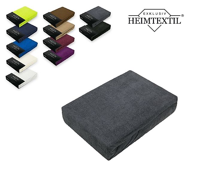 EXKLUSIV HEIMTEXTIL Spannbettlaken Frottee Spannbettlaken Rundumgummizug günstig online kaufen
