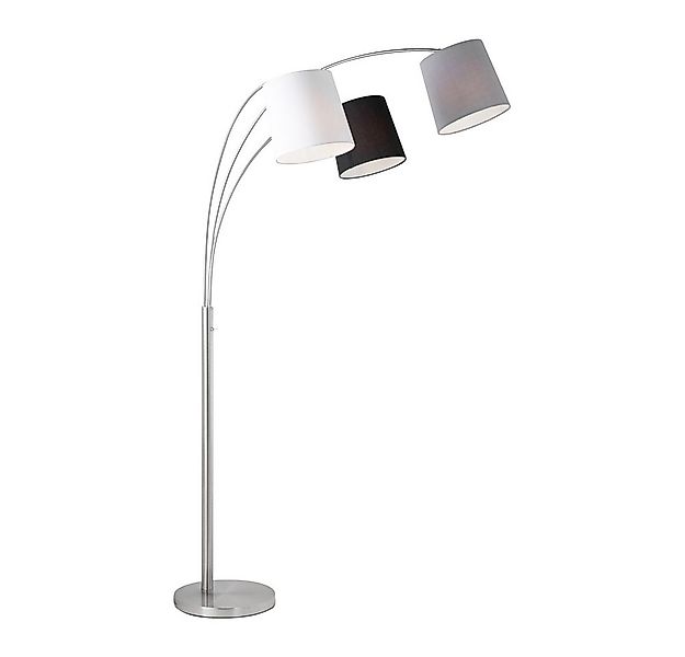 JUST LIGHT Stehlampe LED Stehlampe MELVIN Stoffschirme, Mit drei unterschie günstig online kaufen