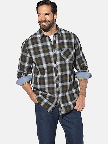 Jan Vanderstorm Langarmhemd OLAFGARD mit Karomuster günstig online kaufen