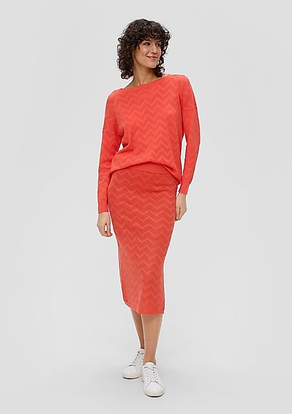 s.Oliver Minirock Midirock mit Strickmuster günstig online kaufen