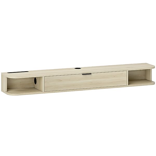 HOMCOM Hängendes TV-Möbel, TV-Möbel für Wohnzimmer mit Klappschublade, 2 Of günstig online kaufen