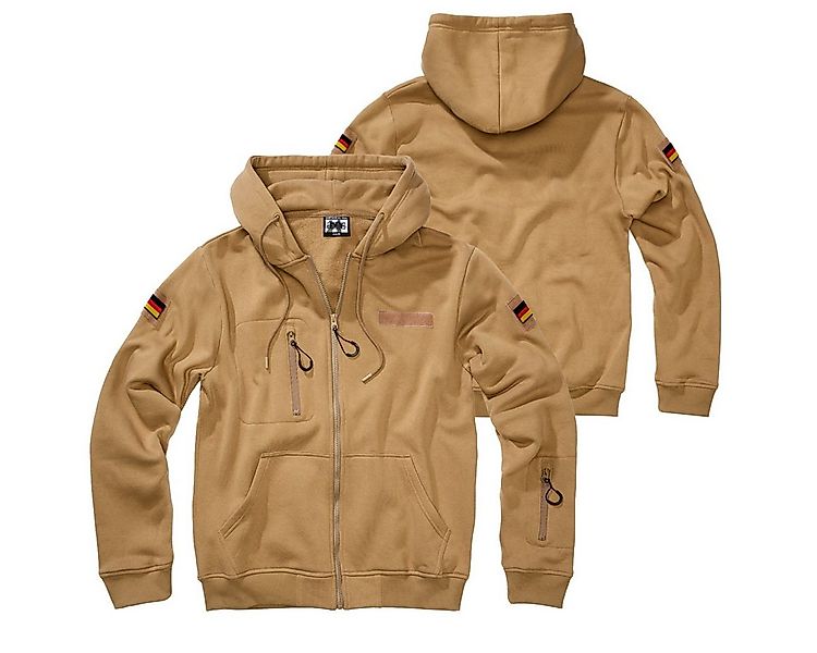 BWuM Outdoorjacke BWuM Tactical Kapuzenjacke mit Flaggen & Klett günstig online kaufen