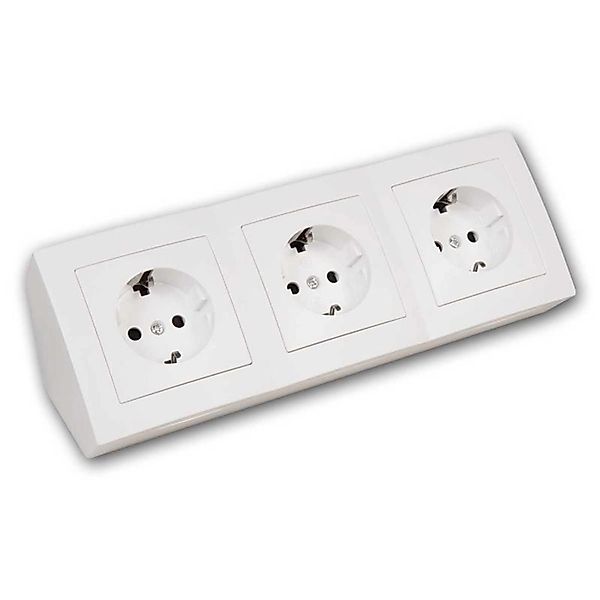 McPower Steckdosenblock Flair 3-Fach 250V16A Weiß günstig online kaufen