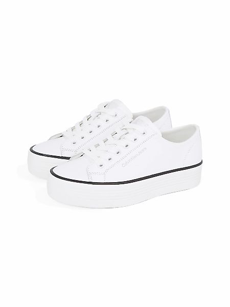 Calvin Klein Jeans BOLD VULC FLATF LOW LTH IN Sneaker, Halbschuh, Schnürsch günstig online kaufen