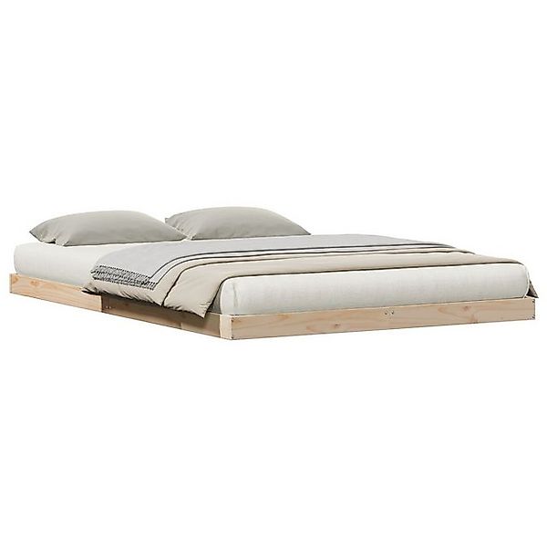 vidaXL Bett Bodenbett 140x210 cm aus Massivholz Kiefer (1-tlg) günstig online kaufen