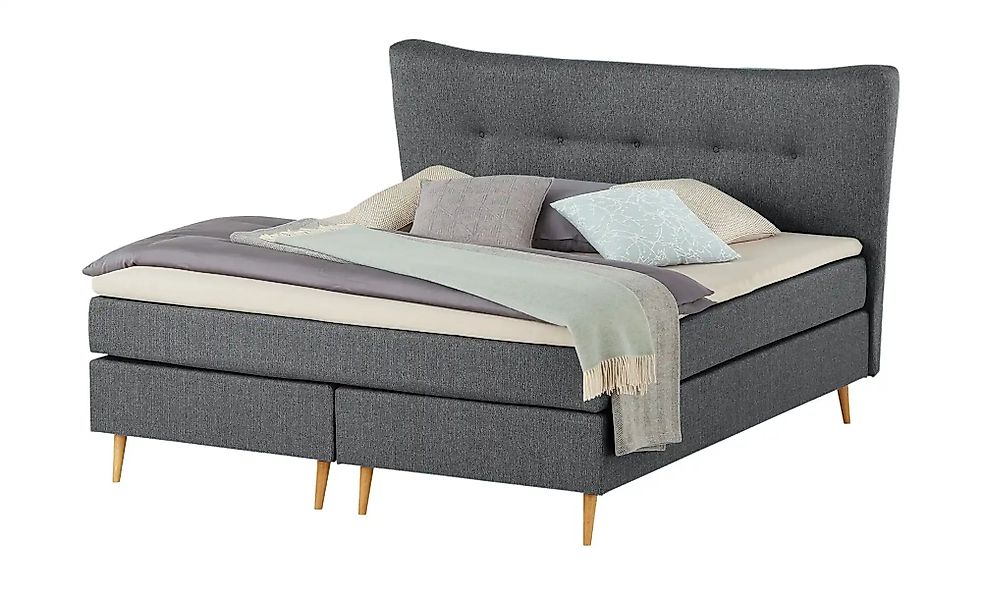 Boxspringbett  Ferill ¦ grau ¦ Maße (cm): B: 157 H: 122 Betten > Einzelbett günstig online kaufen