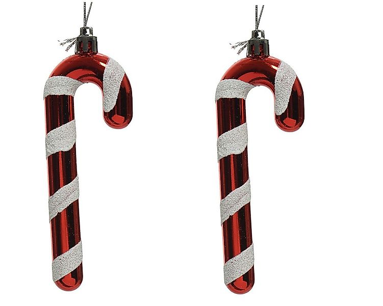 Kaemingk Christbaumschmuck, Christbaumschmuck Kunststoff Zuckerstangen 12cm günstig online kaufen