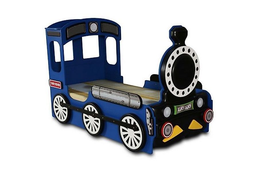 JVmoebel Kinderbett Blaues Kindezimmer Bett Einzelbell in Eisenbahn Holzges günstig online kaufen