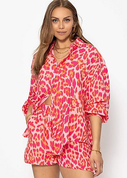 SASSYCLASSY Longbluse Musselin Bluse mit hellen Streifen für Damen Baumwoll günstig online kaufen