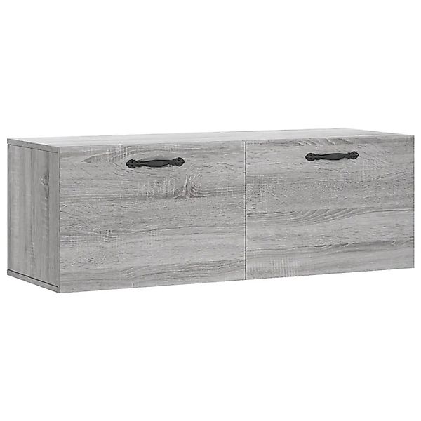 vidaXL Wandschrank Grau Sonoma 100x36,5x35 cm Holzwerkstoff 830130 günstig online kaufen