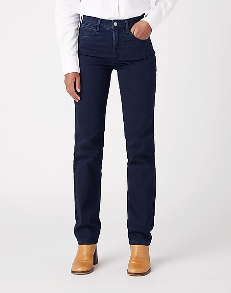 Wrangler Stretch-Jeans WRANGLER STRAIGHT blue black günstig online kaufen