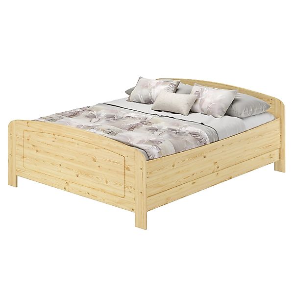 Erst-Holz Seniorenbett 160 x 200 Extra Hoch Massivholzbett Kiefer Modell 44 günstig online kaufen
