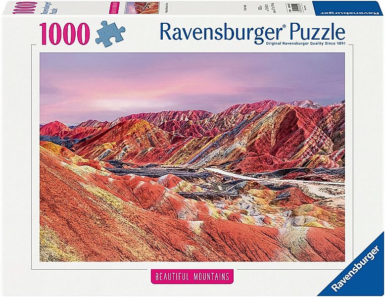 Ravensburger Puzzle Beautiful Mountains, Regenbogenberge, China, 1000 Puzzl günstig online kaufen
