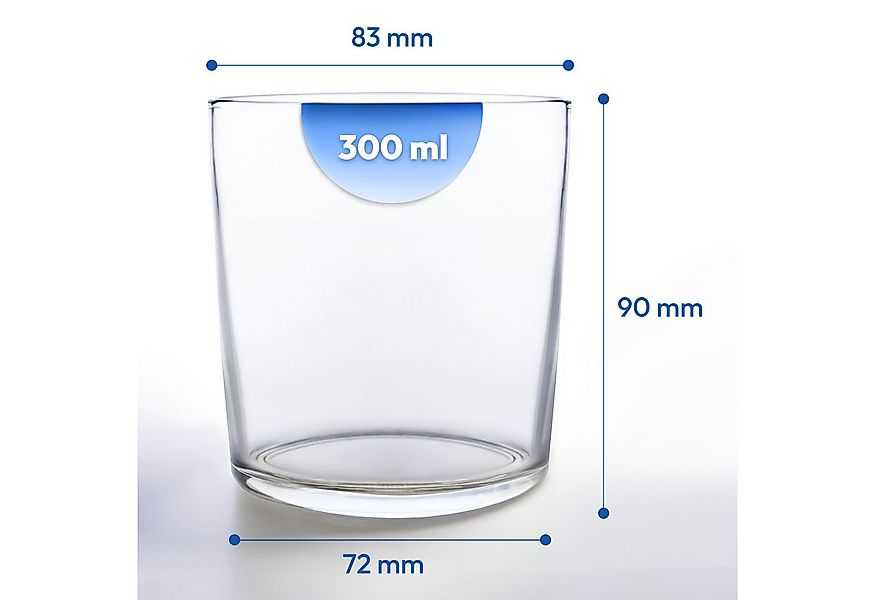 KONZEPT Kerzenhalter Kerzengläser 300 ml, Kerzen Gläser leer zum gießen, kl günstig online kaufen