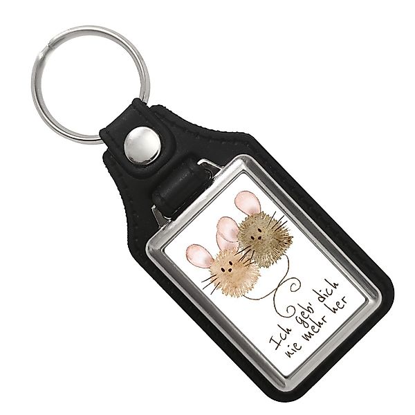 speecheese Schlüsselanhänger Mäuse Schlüsselanhänger mit Kunstleder günstig online kaufen