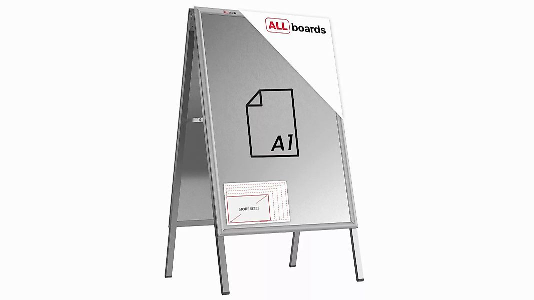 ALLboards Einzelrahmen ALLboards Doppelseitige Werbetafel Kundenstopper günstig online kaufen