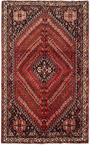 morgenland Wollteppich »Shiraz Medaillon 253 x 164 cm«, rechteckig, Unikat günstig online kaufen