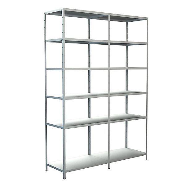 Schulte Steck-Grund-/Anbauregal 230 cm x 160 cm x 50 cm Weiß günstig online kaufen