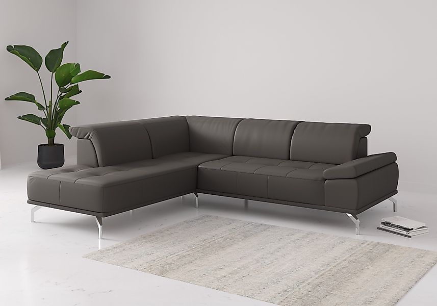 Places of Style Ecksofa Caluna, Inkl.Sitztiefenverstellung, günstig online kaufen