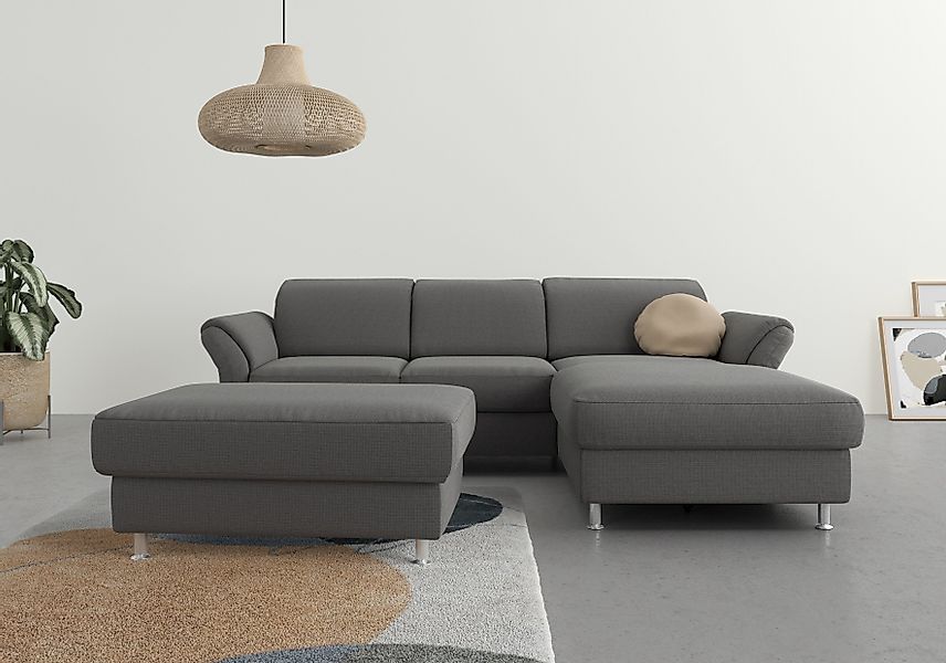 sit&more Ecksofa "Apulia L-Form" wahlweise Bettfunktion, Bettkasten und Kop günstig online kaufen