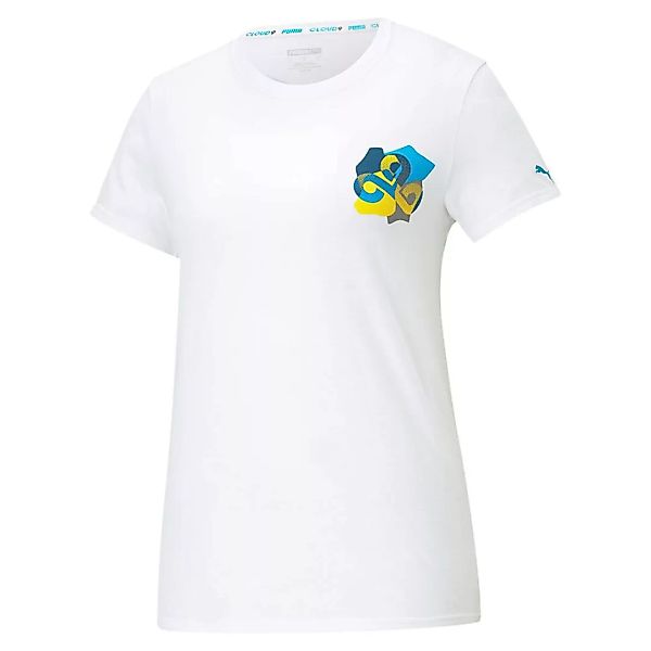 Puma Select Cloud 9 Jigsaw Kurzärmeliges T-shirt XS Puma White günstig online kaufen