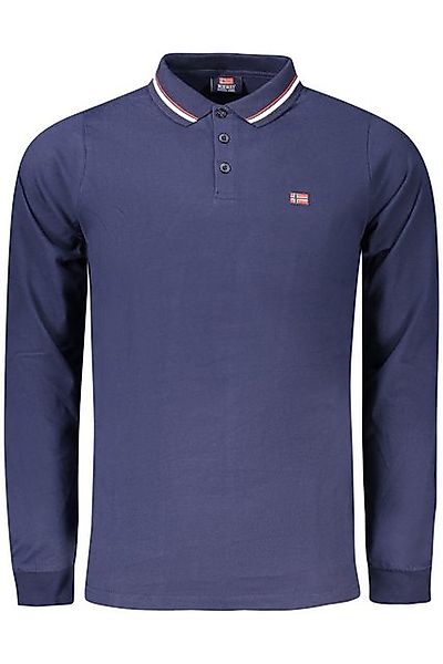 NORWAY 1963 Poloshirt Elegantes Herren Langarm-Poloshirt Blau mit günstig online kaufen