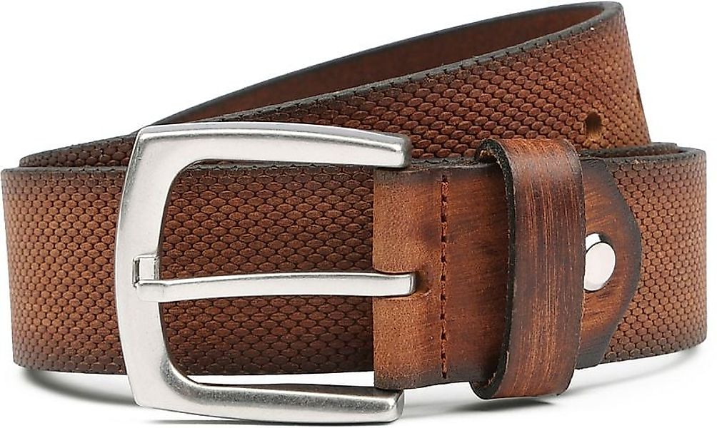 Suitable Ledergürtel Leder Cognac Braun - Größe 95 günstig online kaufen