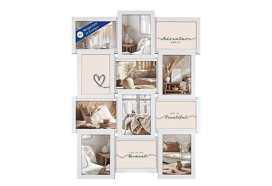 Wackadoo Living Bilderrahmen Collage Holzbilderrahmen Galerie mit Glas und günstig online kaufen