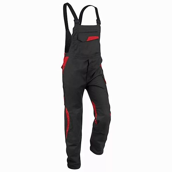 Kübler Latzhose Kübler Vita cotton+ Latzhose schwarz/mittelrot günstig online kaufen