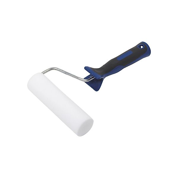 LUX-TOOLS Schaum-Roller 2K-Softgriff Schwarz-Blau 15 cm günstig online kaufen