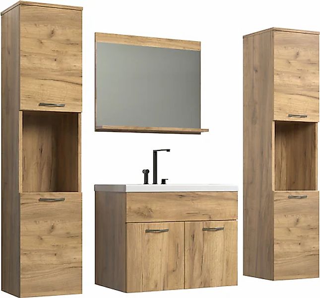 welltime Badezimmer-Set »Kuba« Komplett-Set, 4 Stk. tlg. günstig online kaufen