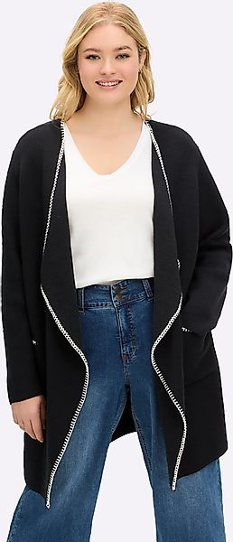 Sheego Jacquardstrickjacke günstig online kaufen