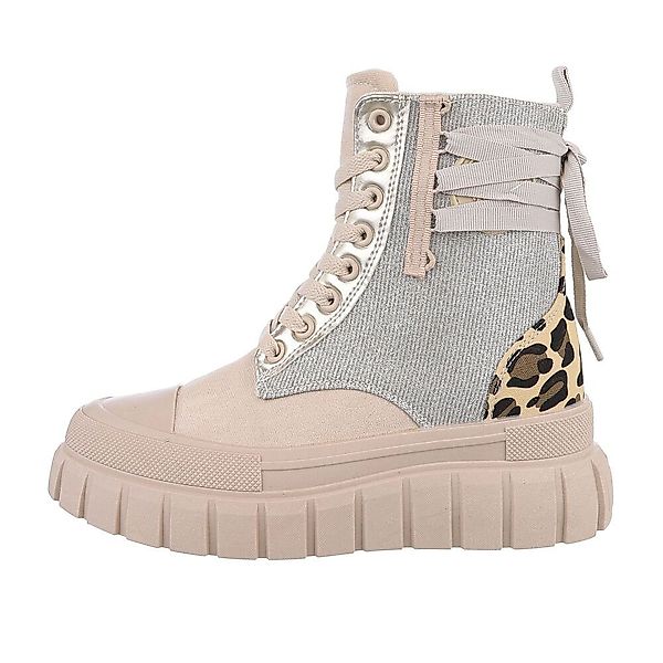 Ital-Design Damen Schnürschuhe Freizeit Schnürstiefelette günstig online kaufen