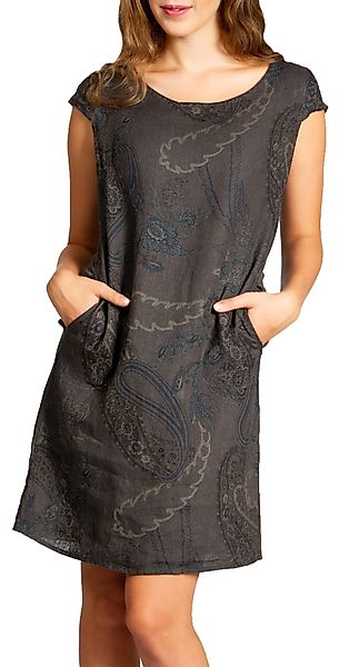 Caspar Sommerkleid SKL022 Damen Sommer Leinenkleid günstig online kaufen