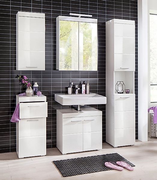 welltime Hochschrank "Avena", Badschrank mit 2 Türen & 1 Fach - (B/T/H) 37/ günstig online kaufen