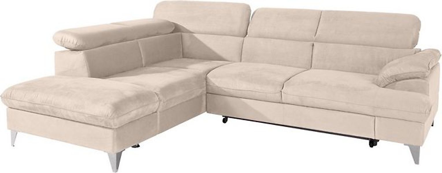 COTTA Ecksofa "Caluso L-Form", mit Kopfteilverstellung, wahlweise mit Bettf günstig online kaufen