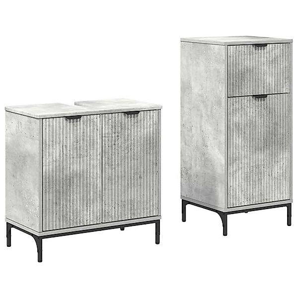 vidaXL Badezimmer-Set Badezimmermöbel Set mit Regal günstig online kaufen